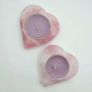 Portavela de Cuarzo Rosa
