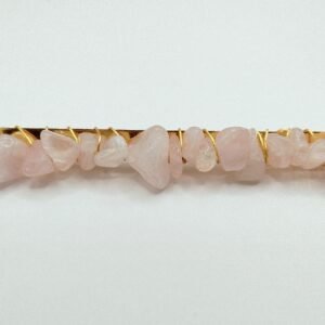 Broche para Pelo de Cuarzo Rosa