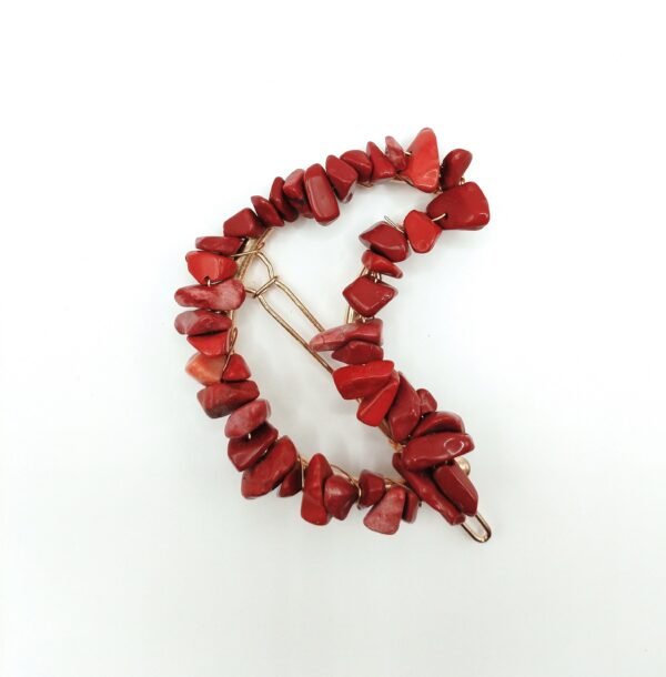 Broche para Pelo de Obsidiana Caoba