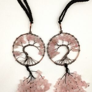 Colgante con Cuarzo Rosa