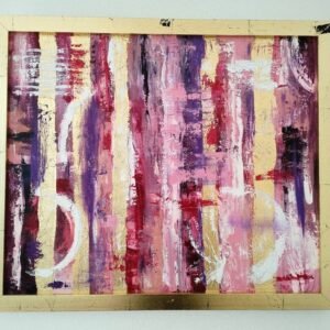"Abstracto Rosa y Dorado".