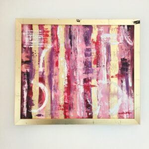 "Abstracto Rosa y Dorado".